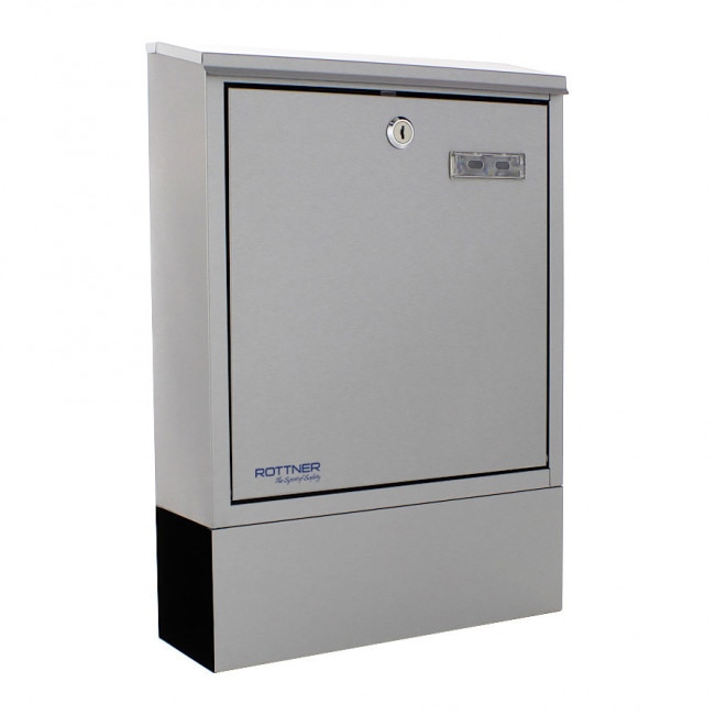 Cutie postala Libro Inox cu suport ziare 435x300x100 mm
