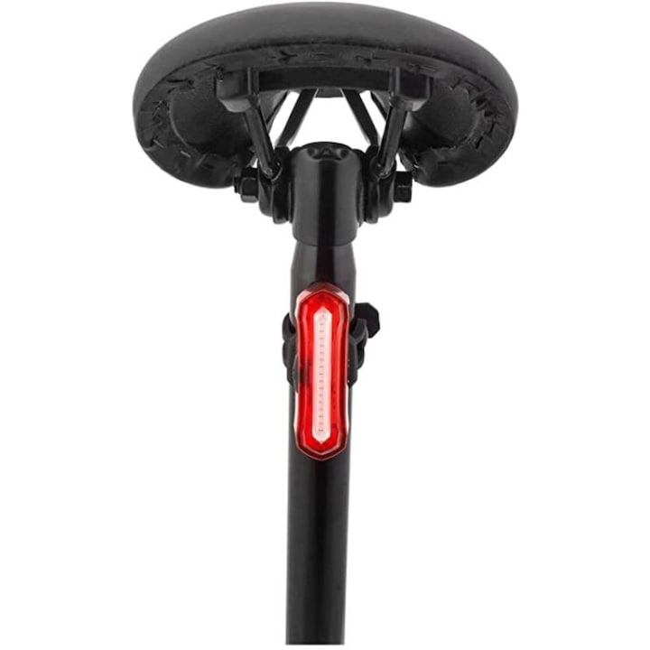 Stop LED pentru bicicleta, ProCart, reincarcabil USB 600 mAh, 16 LED-uri, 4 moduri iluminare, IPX4