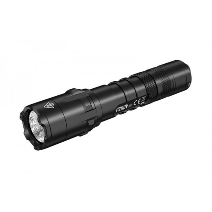 Тактическо фенерче Nitecore, P20UV V2, 1000 лумена, 164 метра, 320mW UV LED, 365nm