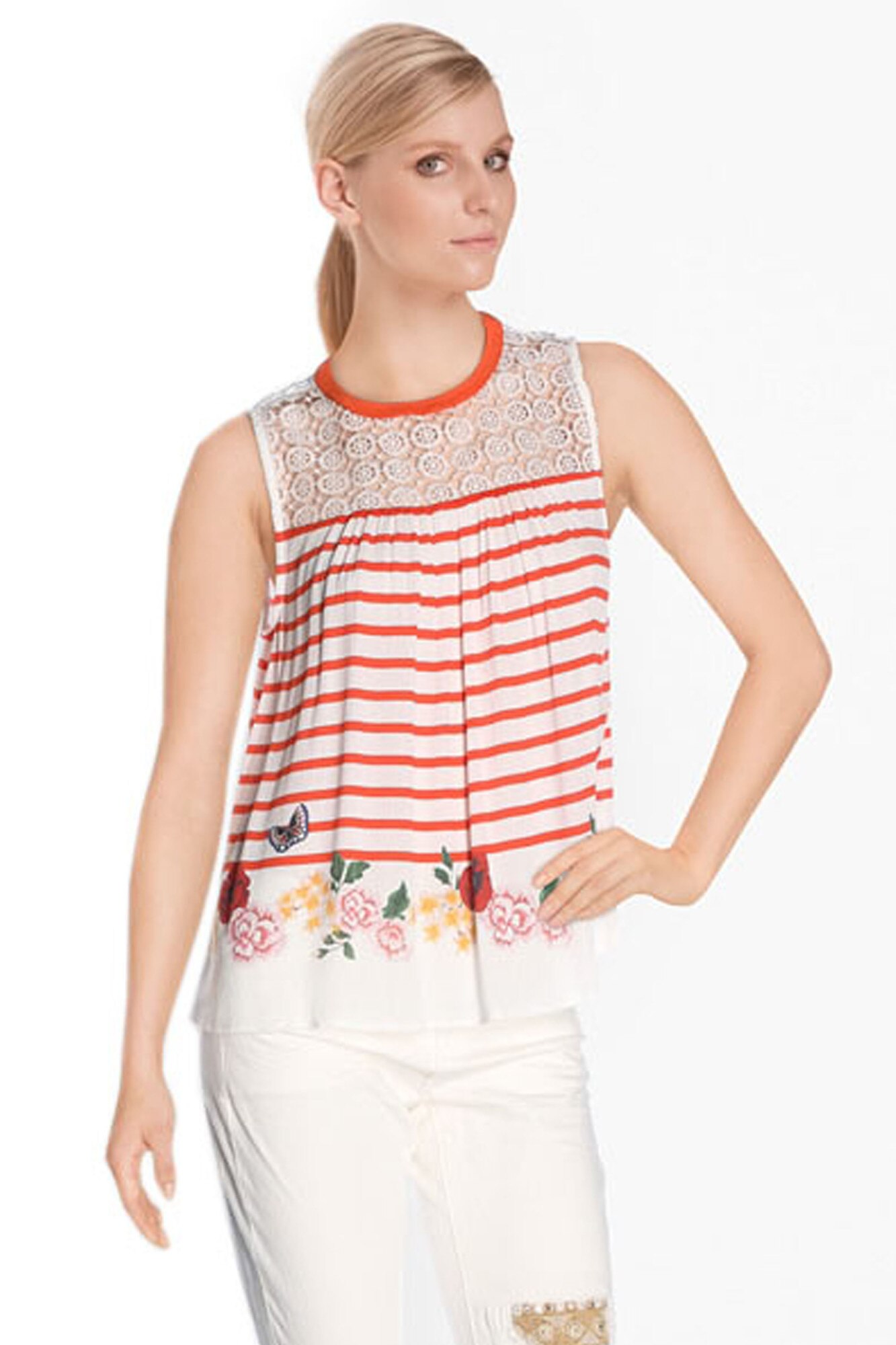 Bluza fara maneci Rabat Marocco, Desigual, XL