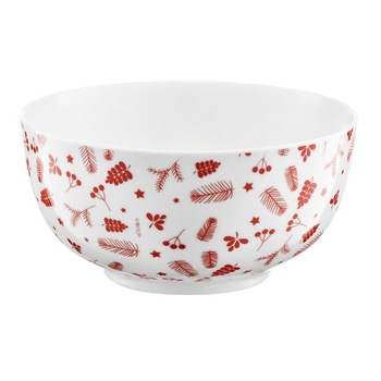 Bol salata Ambition 13cm puncte rosii Pine Red Bol salata Ambition 13cm puncte rosii Pine Red