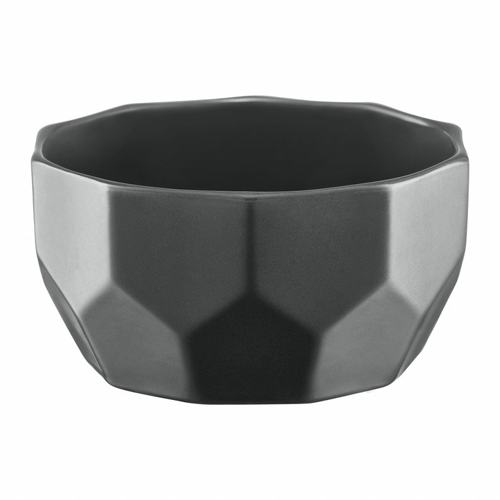 Bol portelan 13cm, gri, AMBITION Diamond
