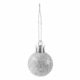 SPRINGOS karácsonyi gömb készlet, 30 db, 3 cm, ezüst