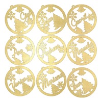 Globuri de Craciun din lemn, personalizate, de 9 cm