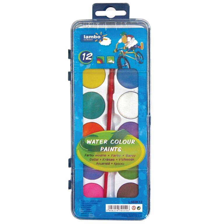 Acuarele Lambo, 12 culori