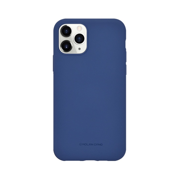 Husa protectie Hana Soft pentru Apple iPhone 12/12 Pro Albastru