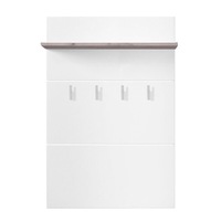cuier hol pentru perete imk cu 4 agatatori stejar gri  folie lucioasa alba 76 x 196 x 114 cm imagen 53_0_
0