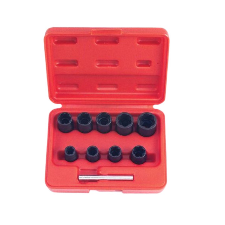 Комплект усукваща тръба с 3/8" задвижващ квадрат, 10 бр., Force