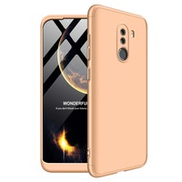 husa full cover 360 xiaomi pocophone f1 fata  spate  folie sticla din plastic champagne gold mat imagen 23_0_
0