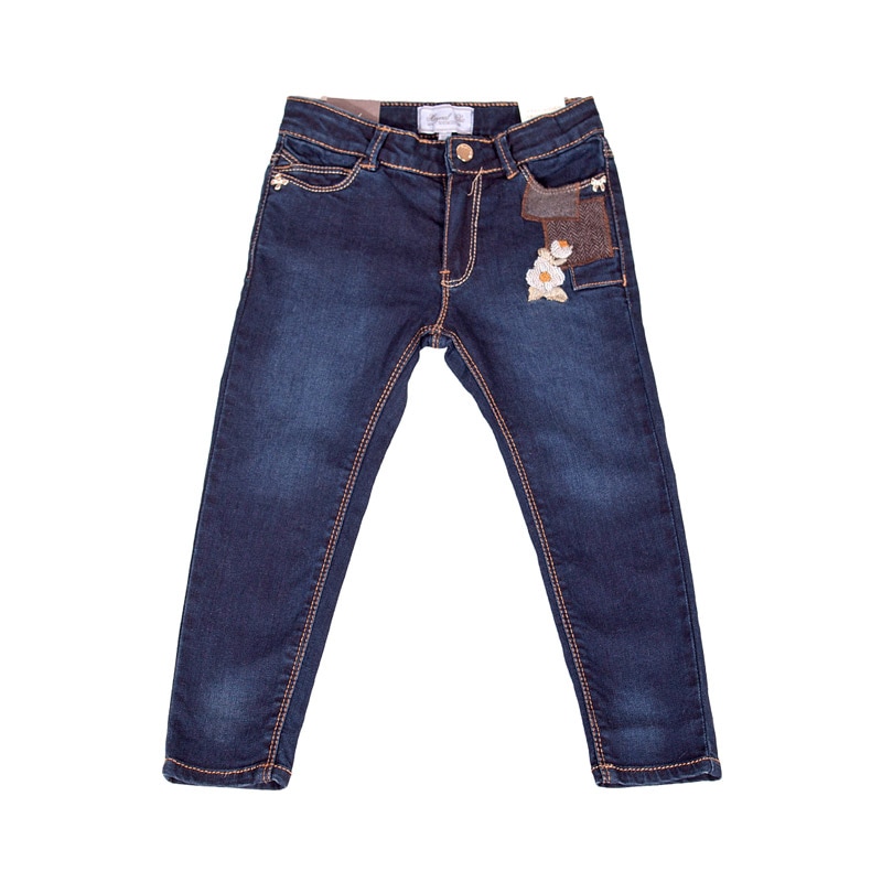 Blugi, Mayoral, casual, fete, albastru, 5 ani