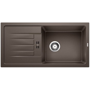 Chiuveta Blanco FAVUM XL 6 S, din granit Silgranit, 430x370x180mm, cafea