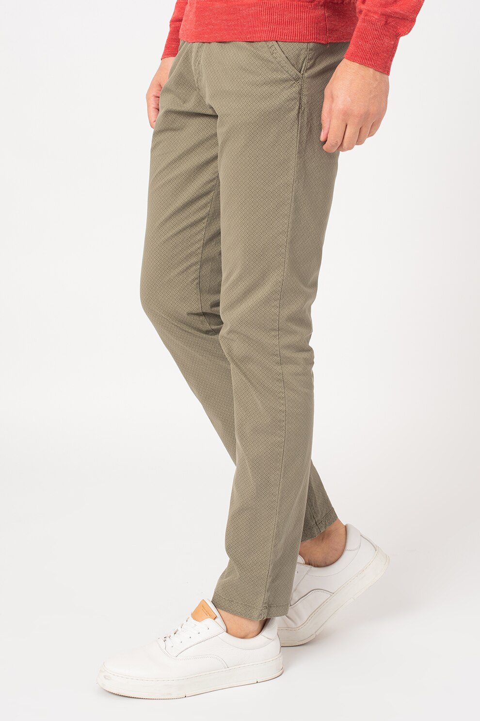 BLEND, Pantaloni drepti cu buzunare, Verde sparanghel, W29-L32