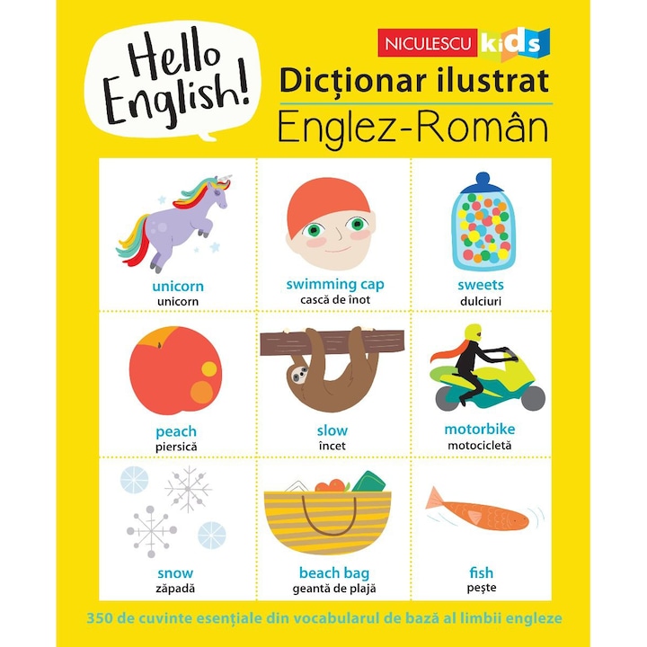 HELLO ENGLISH! Dictionar ilustrat englez-roman, Sam Hutchinson
