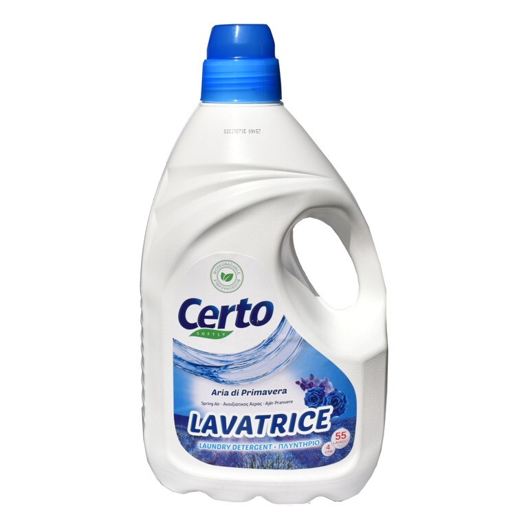 Detergent lichid Certo parfum primavara, 55 spalari, 4L