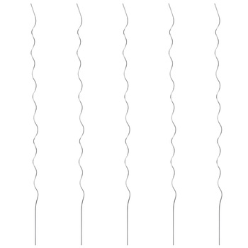Set de 5 suporturi de plante, vidaXL, Otel, 110 cm, Argintiu Set de 5 suporturi de plante, vidaXL, Otel, 110 cm, Argintiu