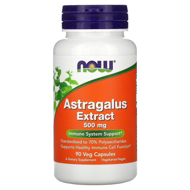 Supliment alimentar Now Foods Extract de astragal 500mg, 90 Capsule