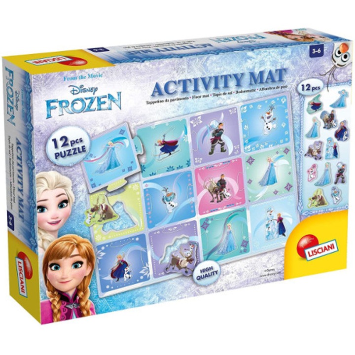Пъзел за под Lisciani, Frozen, 12 части