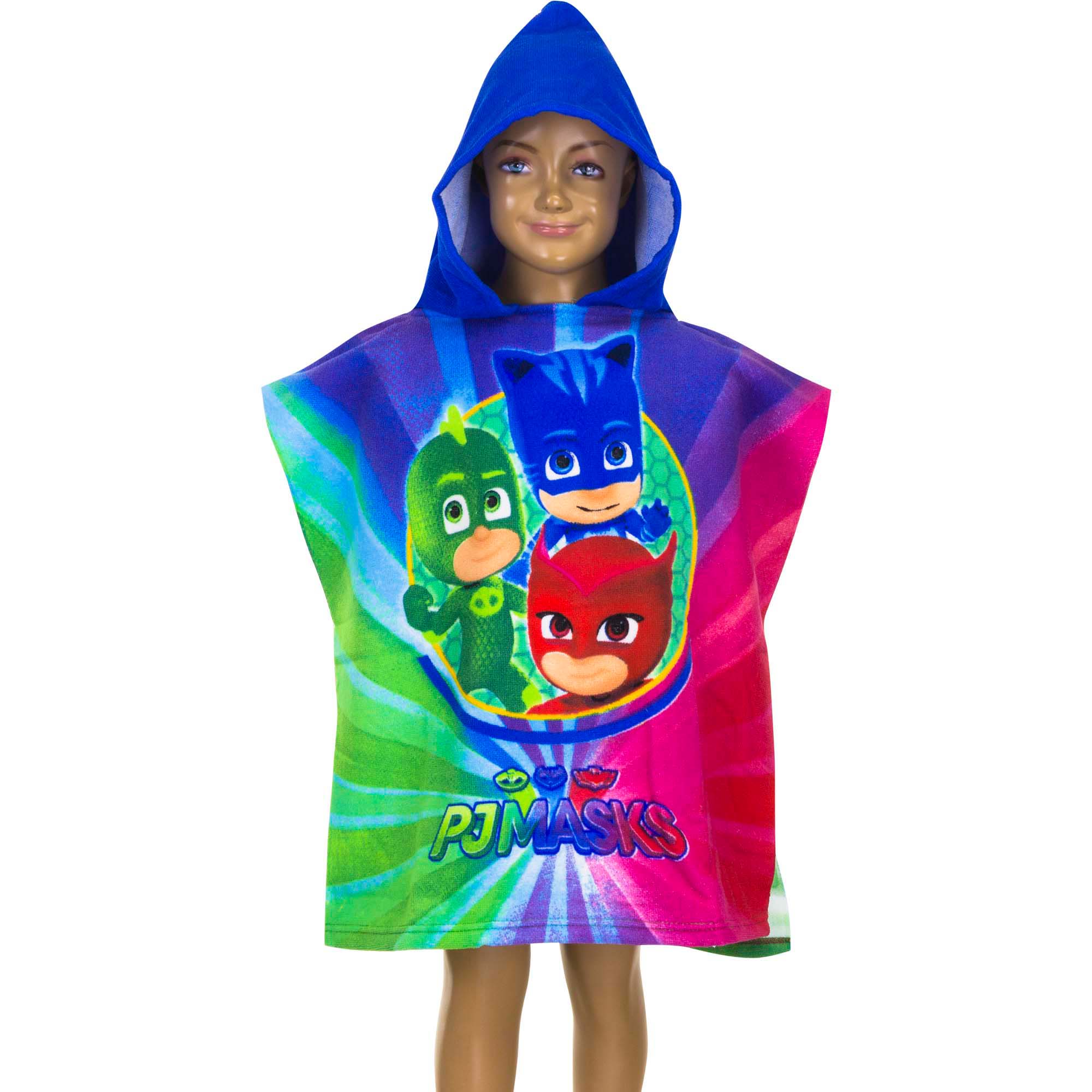 Prosop poncho PJ Masks 55 X 110 CM Multicolor