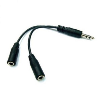 Splitter Audio Jack (3,5 mm) M-Jack (3,5 mm) 2 x F 0,2, stereo, conducta negru Splitter Audio Jack (3,5 mm) M-Jack (3,5 mm) 2 x F 0,2, stereo, conducta negru