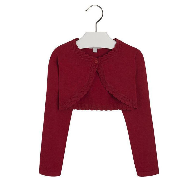 Bolero, Mayoral, bebe fetita, rosu, 6 ani