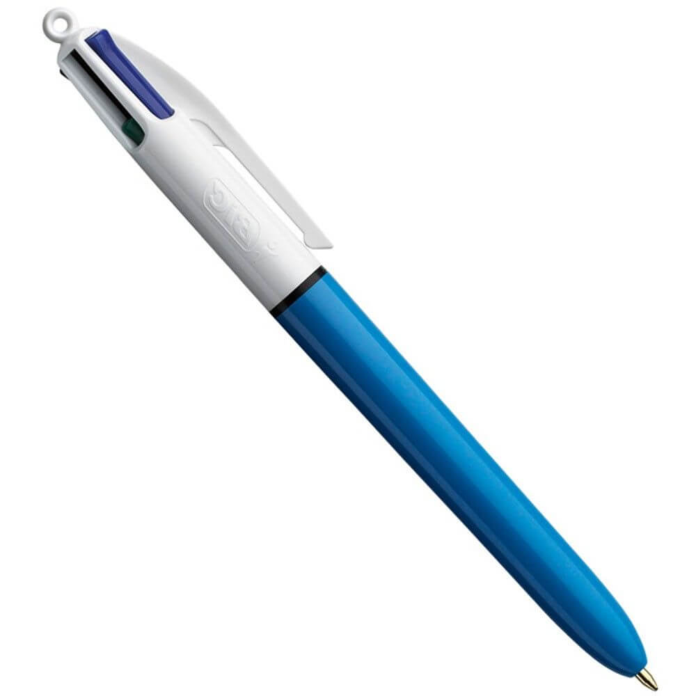 Set 12 Pixuri BIC 4 Colors BIC, Varf 1 mm, Corp plastic