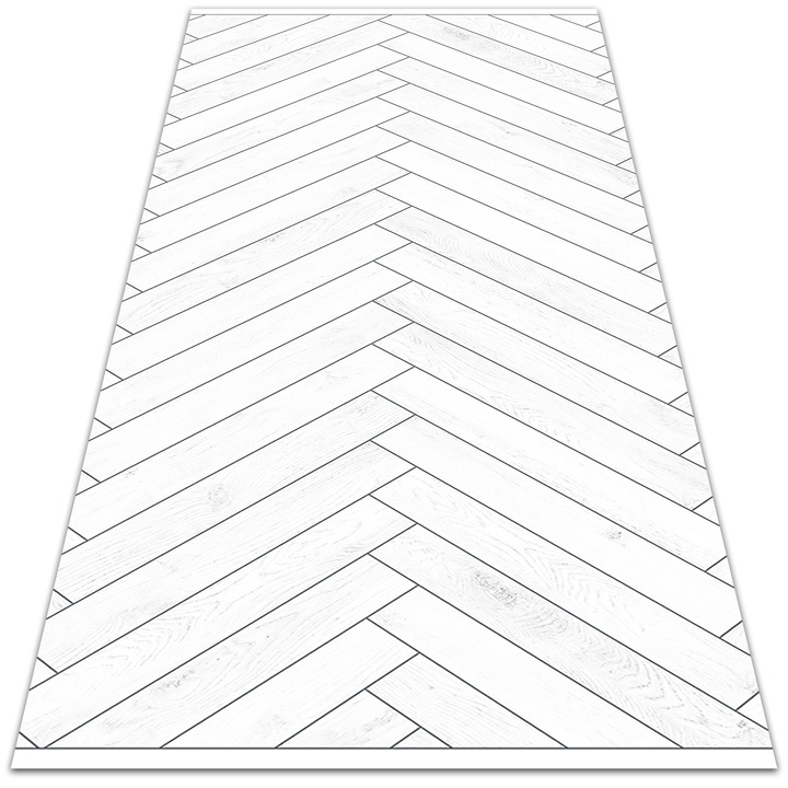 OEM vinyl szőnyeg teraszra, PVC, 80x120cm, fehér csempe mintás