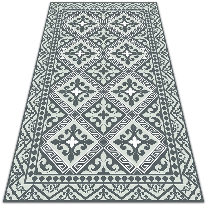 Vinyl szőnyeg teraszra és erkélyre, PVC, virágmintás, dtar-roman_pattern2, 150x225cm