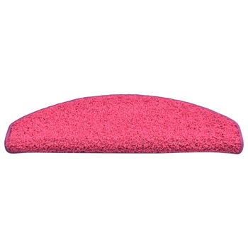 Set de 15 covorase de scari, vidaXL, Polipropilena 100% cu smocuri, 65 x 21 x 4 cm, 20 mm, Roz Set de 15 covorase de scari, vidaXL, Polipropilena 100% cu smocuri, 65 x 21 x 4 cm, 20 mm, Roz