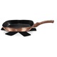 Grill 28 cm Black Rose Gold Metallic Line BH-1889