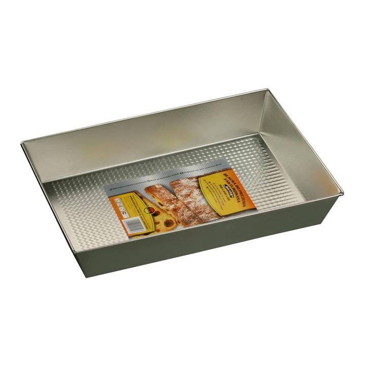 Tava copt 36x24.5x6cm, baza texturata, SNB