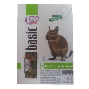 Hrana de baza pentru Veverite Degu Lolo Pets, 450 g Hrana de baza pentru Veverite Degu Lolo Pets, 450 g