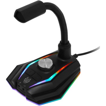 Microfon Gaming A+ Kotys, omiredirectional, RGB light, 3.5 audio , EQ settings Microfon Gaming A+ Kotys, omiredirectional, RGB light, 3.5 audio , EQ settings