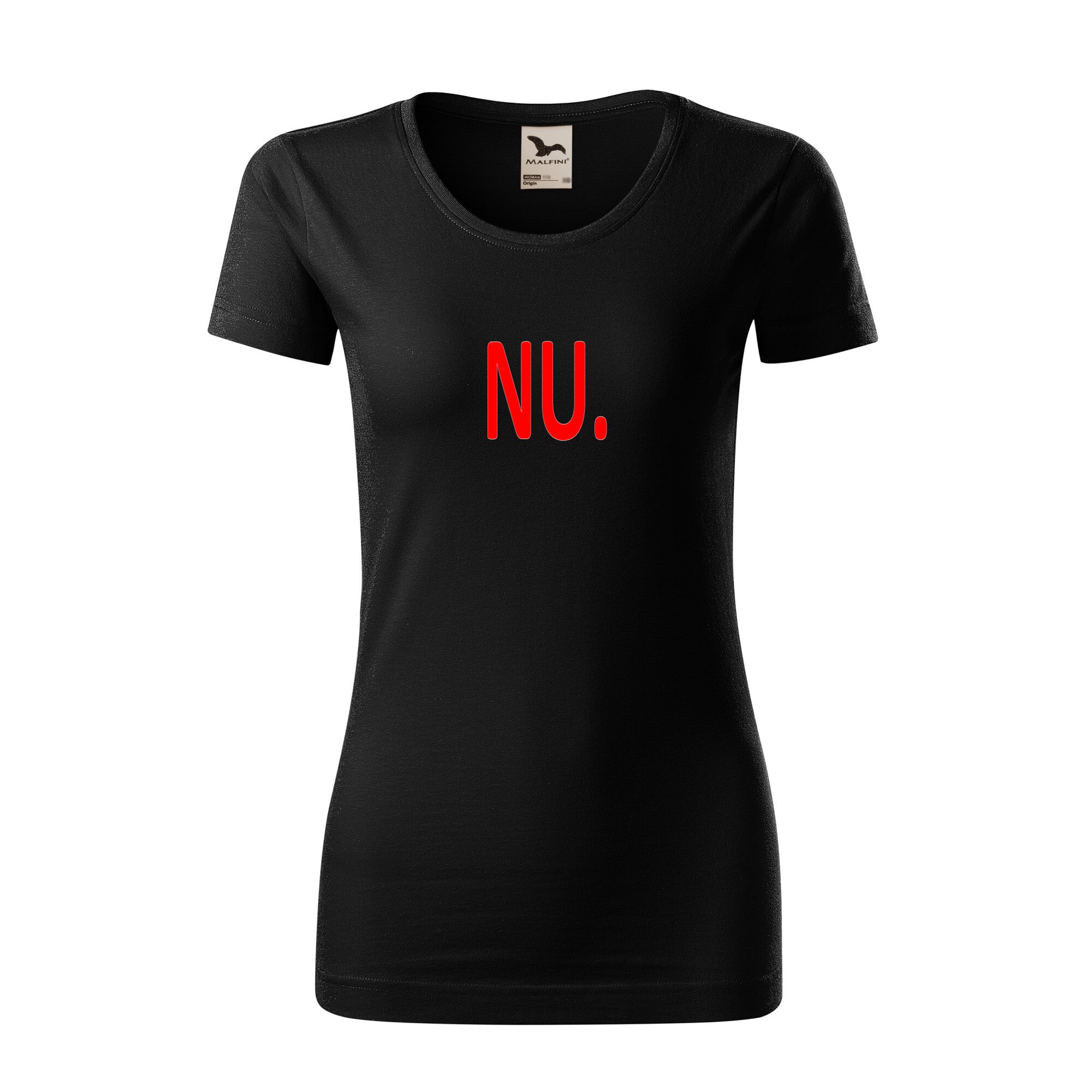 Tricou dama clasic, Malfini, NU, Negru, L