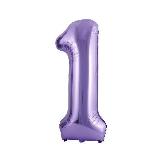 Balon cifra 1, Party Times, mov, 85 cm
