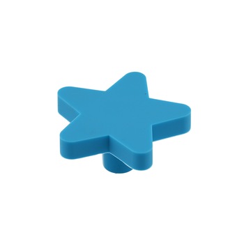 Buton mobila copii Star, albastru, 50x48 mm Buton mobila copii Star, albastru, 50x48 mm