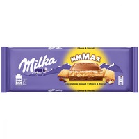 biscuiti acoperiti cu crema cu cacao si crema cu lapte inveliti in ciocolata cu lapte 300g milka imagen 24_0_
0