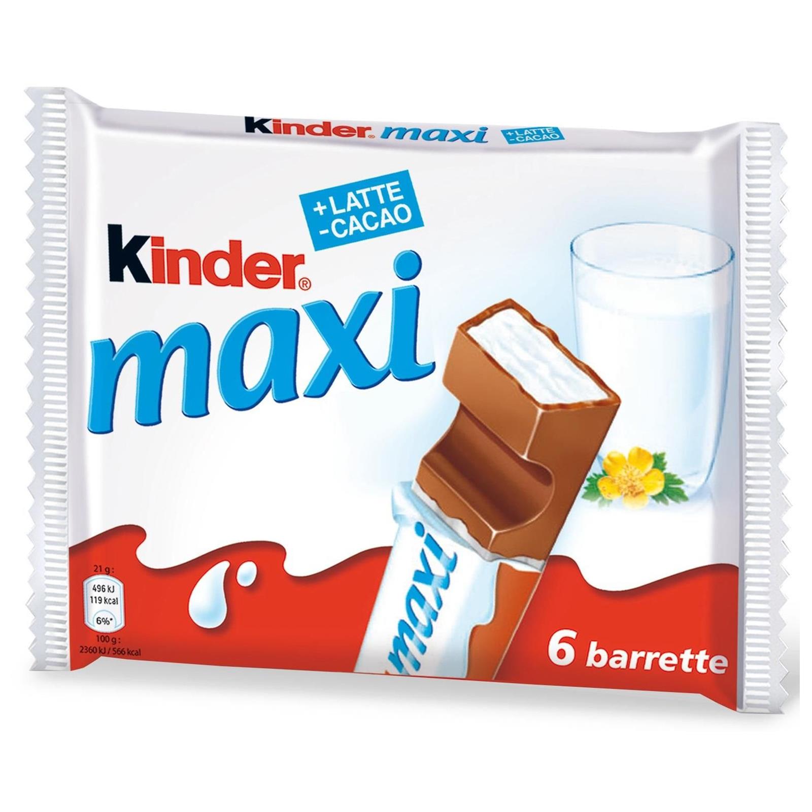 Шоколад Kinder Maxi T6 x 21 гр - eMAG.bg