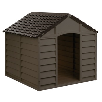 Cusca pentru caini YANA, talie medie, 0-7015, PVC, maro, 78 x 84.5 x 80.5 cm Cusca pentru caini YANA, talie medie, 0-7015, PVC, maro, 78 x 84.5 x 80.5 cm