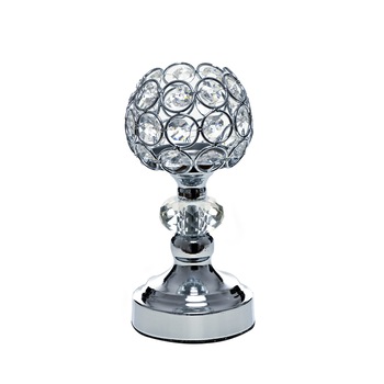 Suport lumanare BAZI II, 17.5 cm, realizat din inox si sticla Suport lumanare BAZI II, 17.5 cm, realizat din inox si sticla