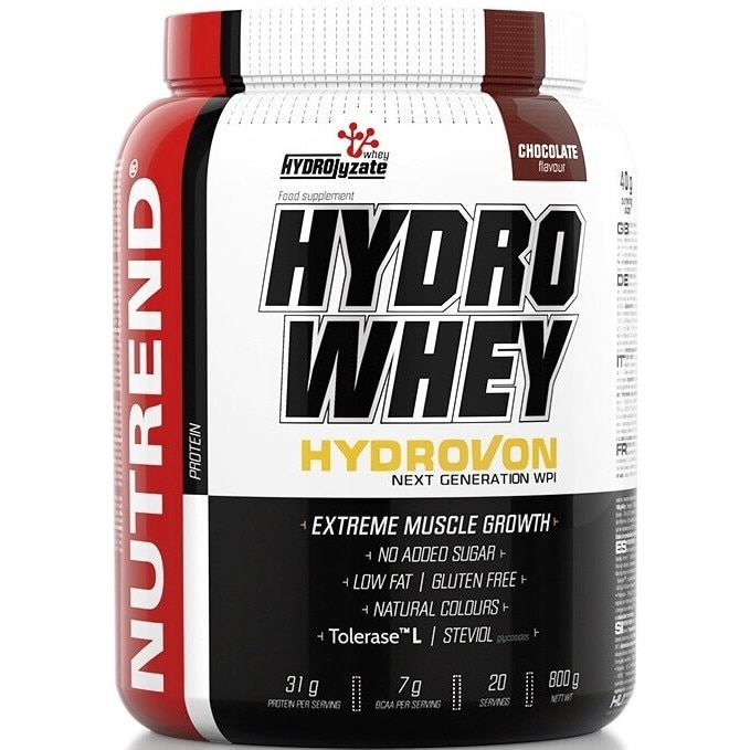 Proteina Hidrolizata, Nutrend, Hydro Whey, Arome multiple, 800 g