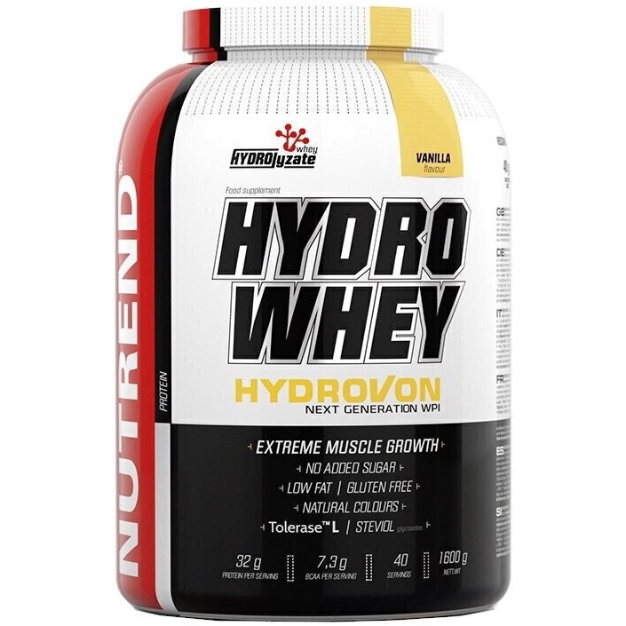 Proteina Hidrolizata, Nutrend, Hydro Whey, Arome multiple, 1.6 kg