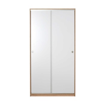 Dulap Adore Slide, 5 rafturi, 2 usi glisante, Sonoma, Alb, 94x182x52 cm Dulap Adore Slide, 5 rafturi, 2 usi glisante, Sonoma, Alb, 94x182x52 cm