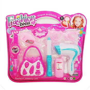 Set de joaca pentru fetite, gentuta, feon + accesorii, 7 piese Set de joaca pentru fetite, gentuta, feon + accesorii, 7 piese