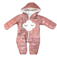 Combinezon bebe ,Model cu numere ,roz pudra, 6-9 luni