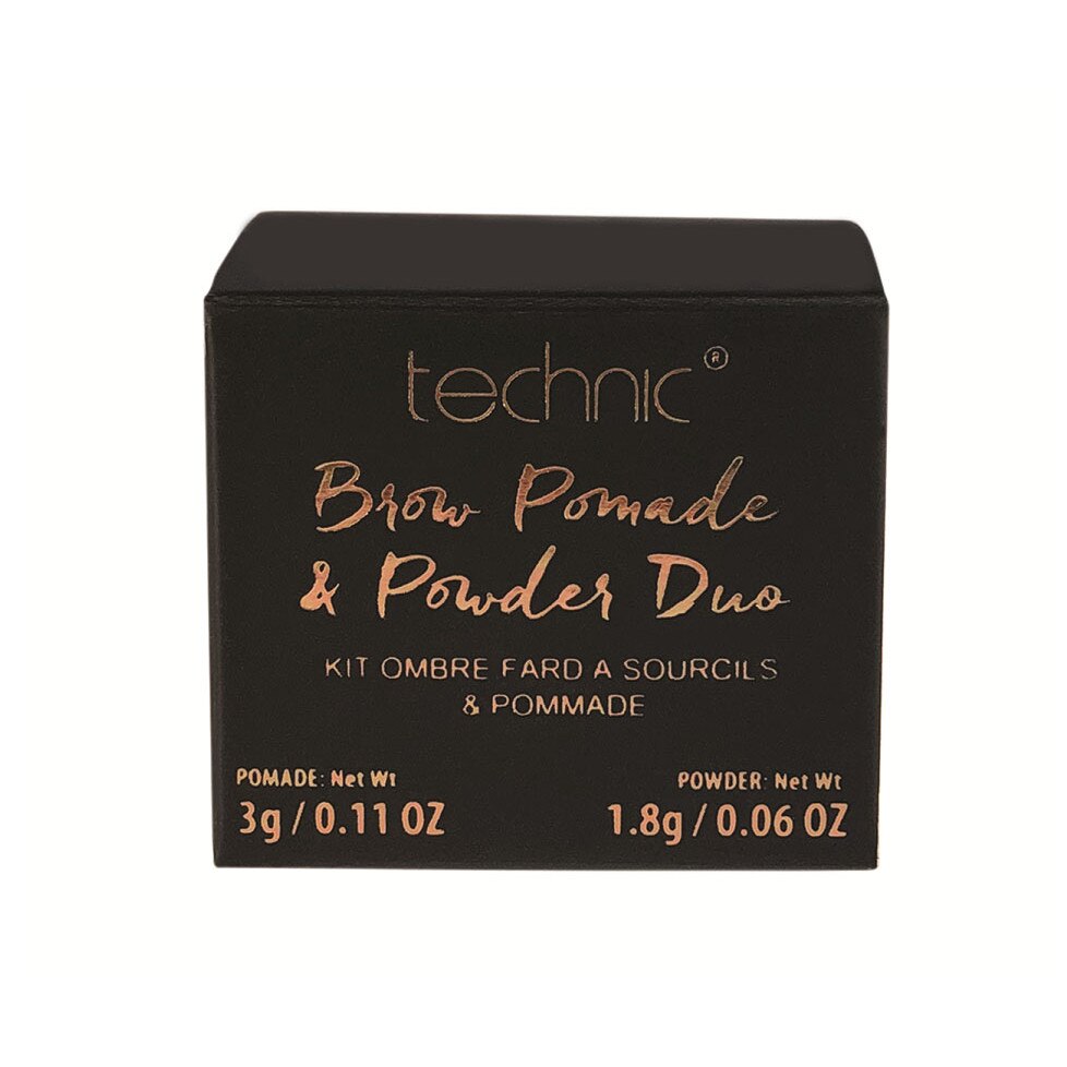 Kit pentru sprancene TECHNIC Brow Pomade & Powder Duo, Dark, 3 g + 1.8 g
