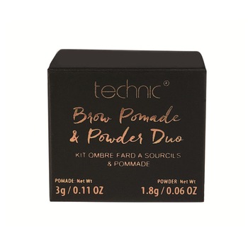 Kit pentru sprancene TECHNIC Brow Pomade & Powder Duo, Dark, 3 g + 1.8 g Kit pentru sprancene TECHNIC Brow Pomade & Powder Duo, Dark, 3 g + 1.8 g