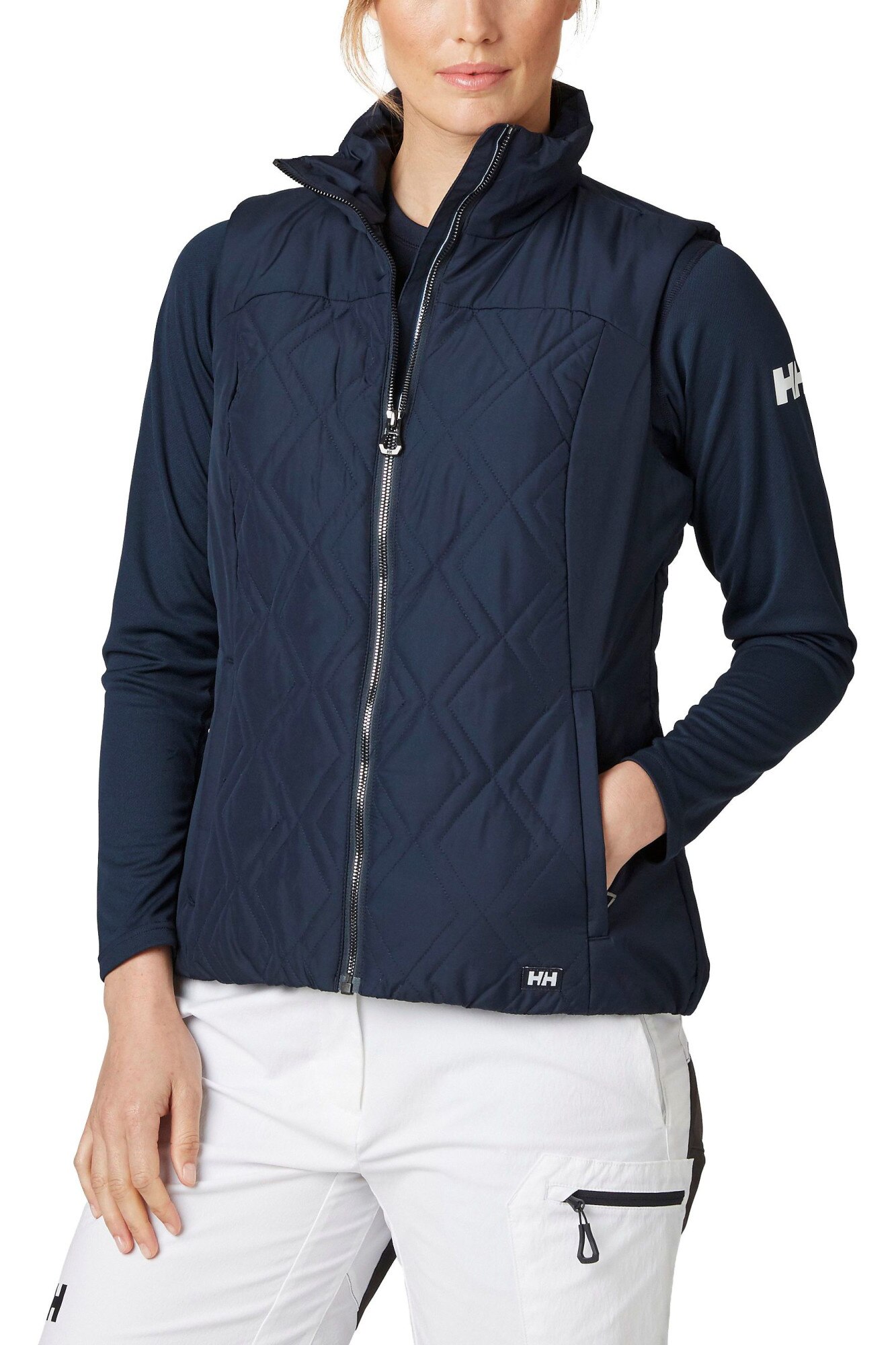 Vesta pentru dama, Helly Hansen W Crew Insulator Vest, Bluemarin, Bluemarin