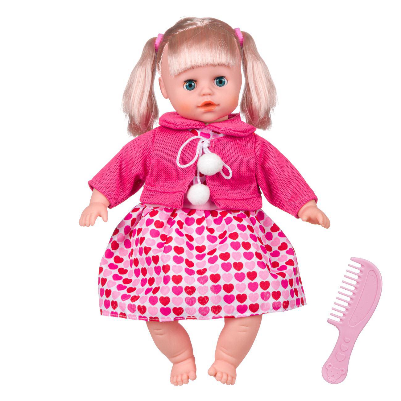 Papusa interactiva Sta,care scoate sunete,cu imbracaminte si pieptene