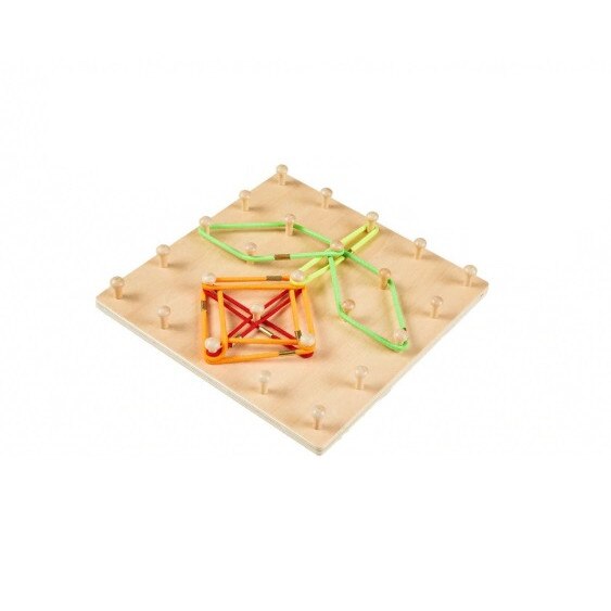 Joc educativ Montessori 2 in1 Geoboard