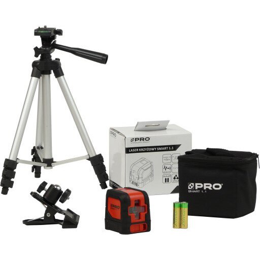Set trepied + nivela laser unda rosie PRO Smart 1.1, max 15m
